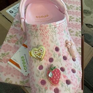 Love Shack Fancy Floral Crocs Classic Clog with Charms